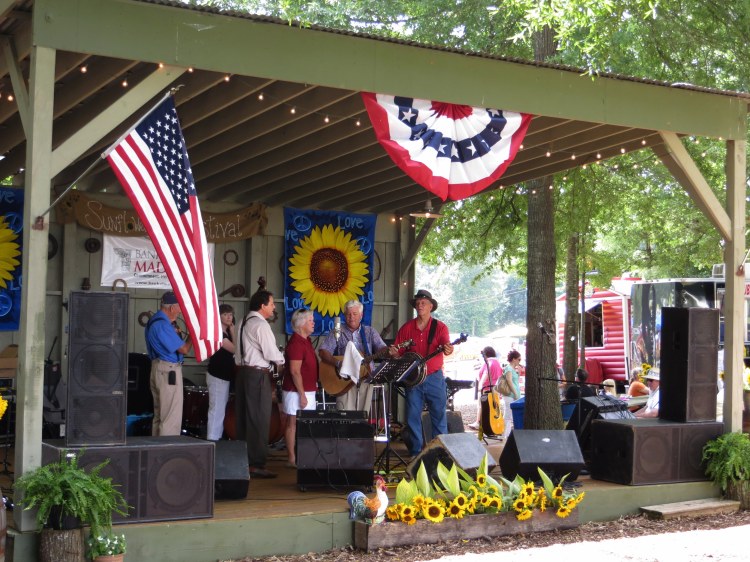 Bluegrass music added a nice ambiance to the festival 
